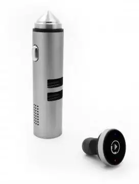 TALKY - Ładowarka USB z zestawem słuchawkowym Bluetooth i młotkiem bezpieczeństwa