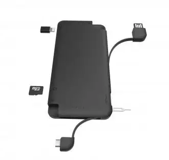 IQ+ - 4500 mAh power bank and Micro SD/TF card reader