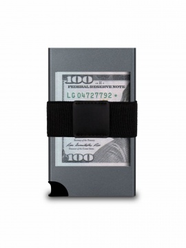 WALLY CARTA - RFID aluminum wallet with leather case