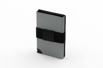 WALLY CARTA - RFID aluminum wallet with leather case