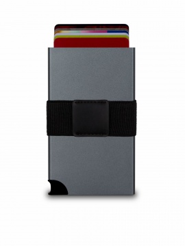 WALLY CARTA - RFID aluminum wallet with leather case