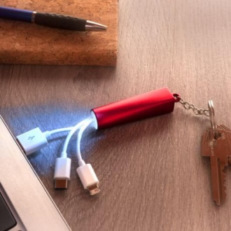 ARIES - Keyring with 3in1 charger