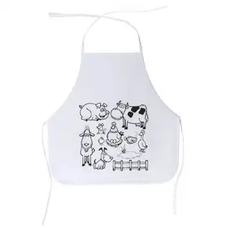 PACHU - Apron with crayons