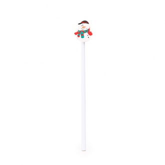 NUSS - Wooden pencil with rubber in christmas design