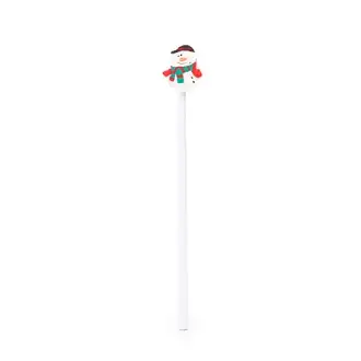 NUSS - Wooden pencil with rubber in christmas design