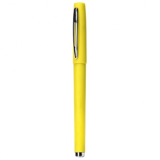 COLOMA - Roller ballpen with metal clip and tip