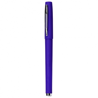 COLOMA - Roller ballpen with metal clip and tip