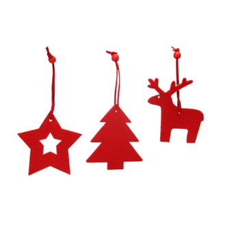 CAROL - Felt Christmas decorations set
