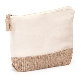 SIERRA - Cotton and jute cosmetic bag
