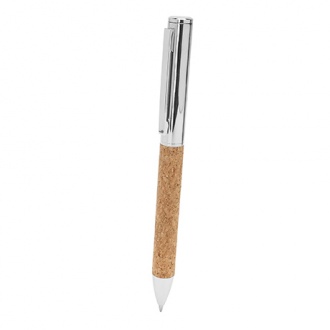 ARTUR - Elegant metal ball pen with cork grip