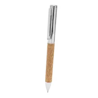 ARTUR - Elegant metal ball pen with cork grip