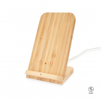 GRAVITY - Phone Stand & Wireless Charger in Bamboo Case