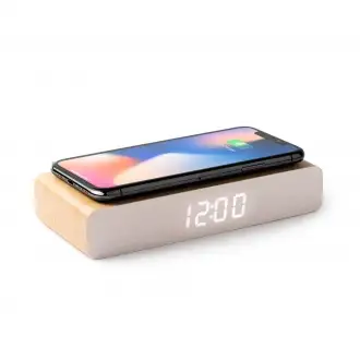 ICARUS - Clock & Wireless Charger in Wooden Case