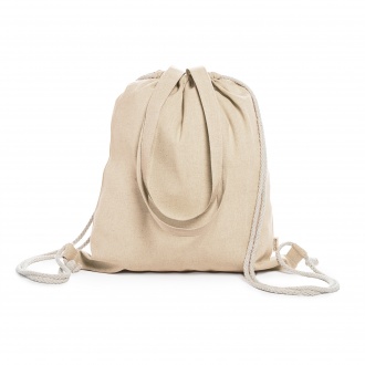 VARESE - Drawstring backpack bag made of 140 gsm recycled cotton