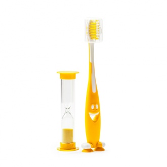 MESLER - Toothbrush set with sand clock
