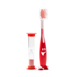 MESLER - Toothbrush set with sand clock