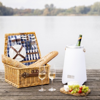 LE ZEN S - LED colored lamp & Bluetooth speaker 5W & Wine cooler