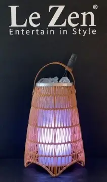 LE ZEN ENZY - LED COLORED LAMP & BLUETOOTH SPEAKER 5W & WINE COOLER
