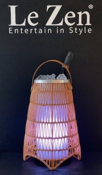 LE ZEN ENZY - LED COLORED LAMP & BLUETOOTH SPEAKER 5W & WINE COOLER