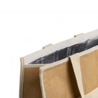 VENICE - Thermal bag made of jute and cotton