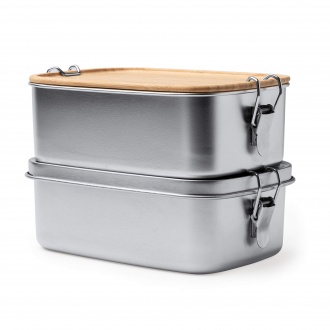DAIKON - 1L steel lunch box with bamboo lid