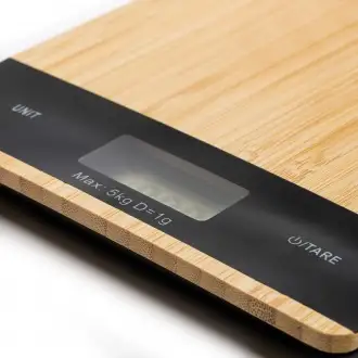RABIL - Digital kitchen scale with natural bamboo surface