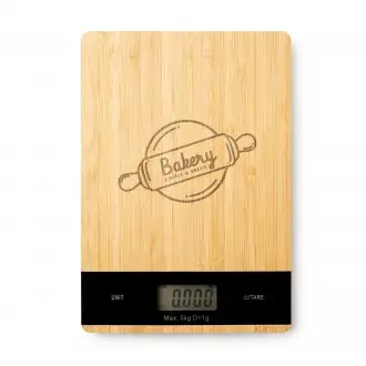 RABIL - Digital kitchen scale with natural bamboo surface
