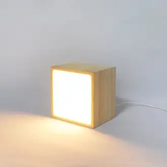 WOODZ WAKE UP - 2W LED Lamp, 100×100×100 mm