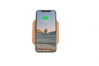 OAKY CHARGER SQUARE - 10W inductive charger made of cork