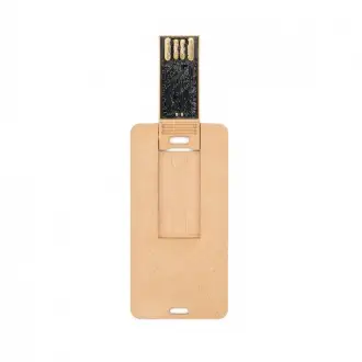 ECO USB 9 - USB flash drive with keychain function made from recycled materials