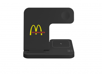 POWERDESK - Foldable 3-in-1 wireless charger with 15W power