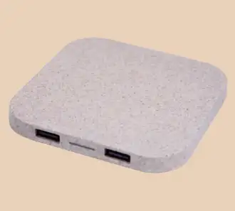 ECO CHARGE SQUARE - Ładowarka indukcyjna wykonana z materiałów biodegradowalnych