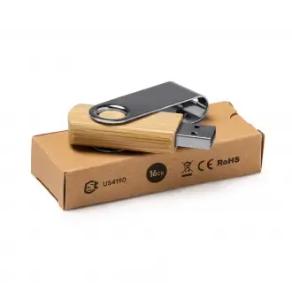 ULDON - USB flash drive with natural bamboo body