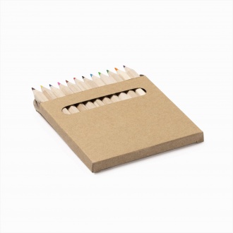 KOEL - Set of wooden crayons in recycled cardboard box