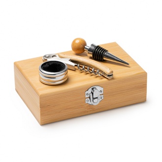 TINTOS - Wine set with stainless steel and bamboo accessories
