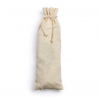 NAPA - Bottle bag with drawstring ears made of 120 gsm cotton.