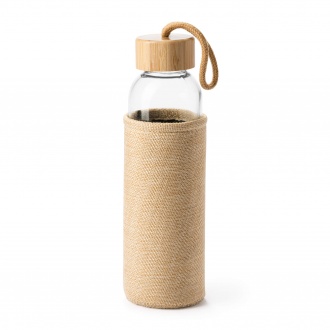SIBU - Glass bottle 500ml in artificial jute casing