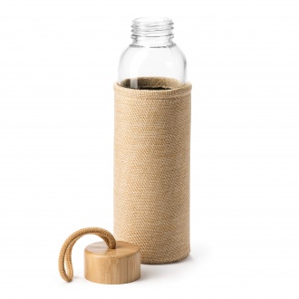 SIBU - Glass bottle 500ml in artificial jute casing