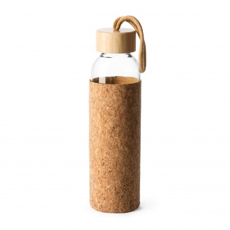 LAWAS - Glass bottle 500ml in a cork case