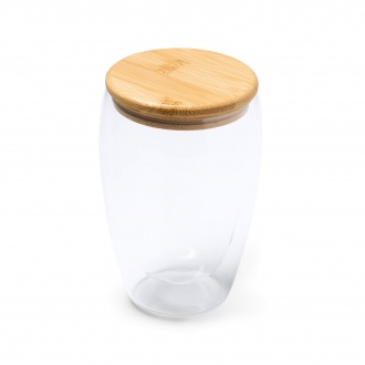 VERTUS - 350 ml glass with bamboo lid