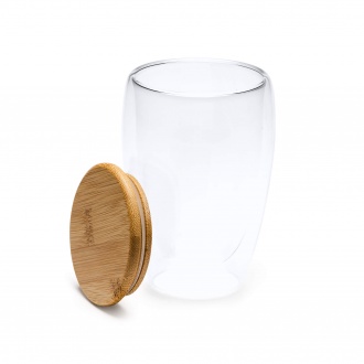 VERTUS - 350 ml glass with bamboo lid