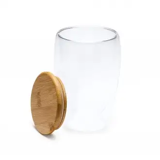 VERTUS - 350 ml glass with bamboo lid