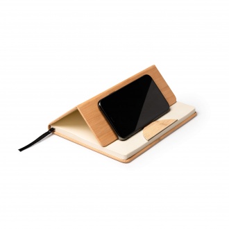 LEDO - A5 line notebook with bamboo  cover