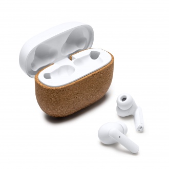 FOLK - Bluetooth earphones made of recycled cork and ABS