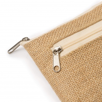 RAKU - Foldable 100% cotton bag with jute bottom, 110 g/m2 