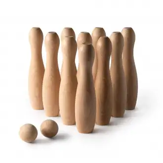 VIZA - Set of wooden skittles