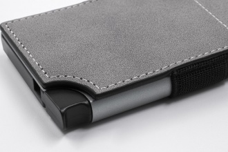 Wally Carta Vegan - Aluminum RFID wallet with vegan case