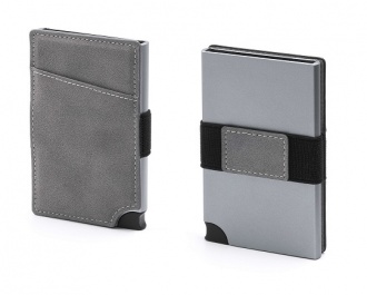 Wally Carta Vegan - Aluminum RFID wallet with vegan case
