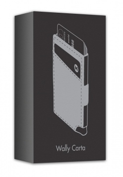 Wally Carta Vegan - Aluminum RFID wallet with vegan case