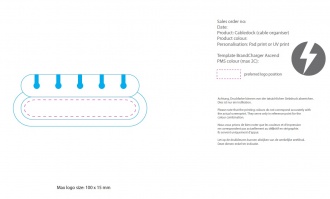 Cabledock Eco - Cable organiser, made of RPET
